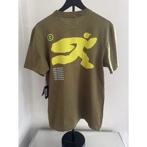 Ciele Athletics Terrain S Graphic T Shirt Olive Green Small Running Cotton NWT